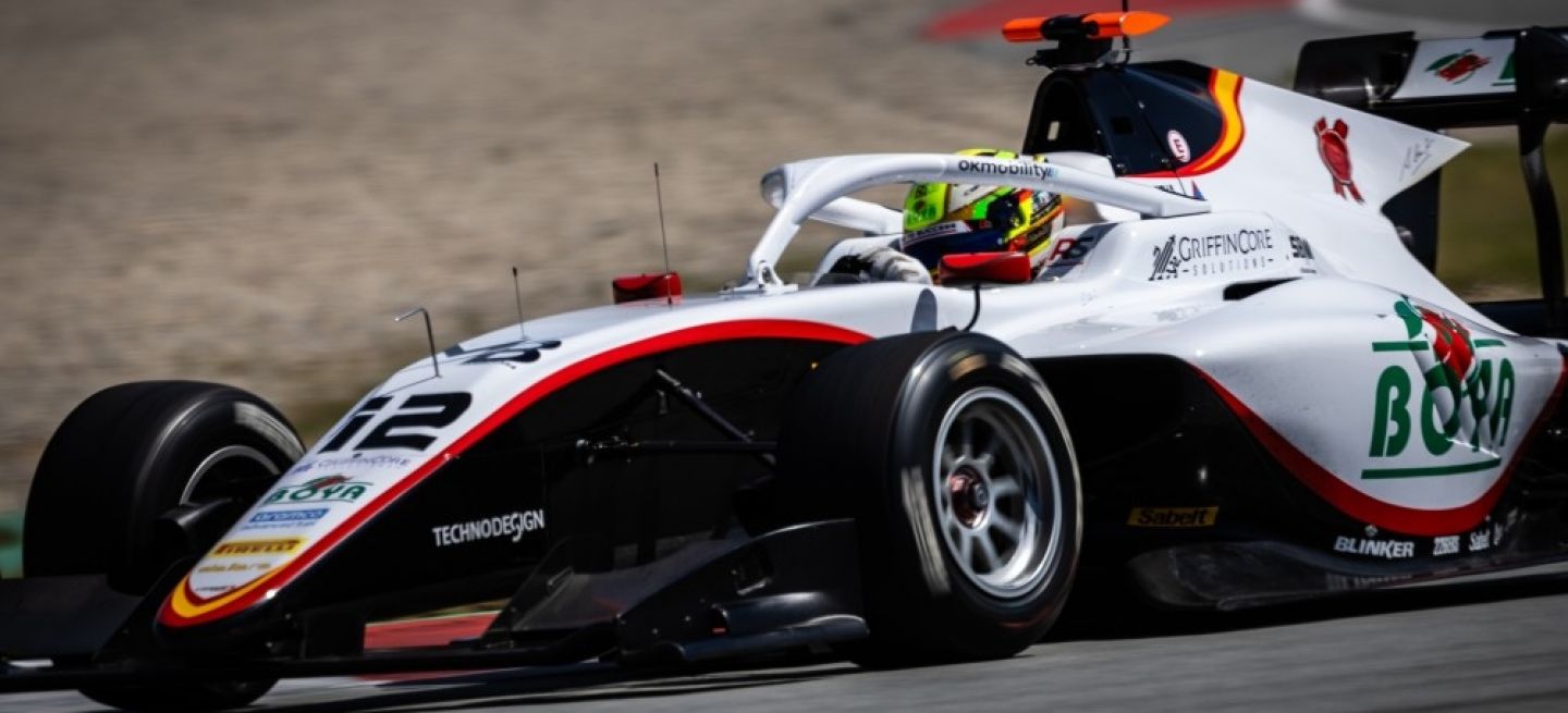 Monoplaza de F3 de Campos Racing en acción