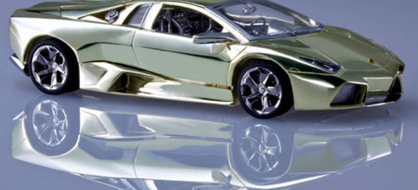 El último capricho caro: Lamborghini Reventón 1:43 en plata, oro o platino  | Diariomotor