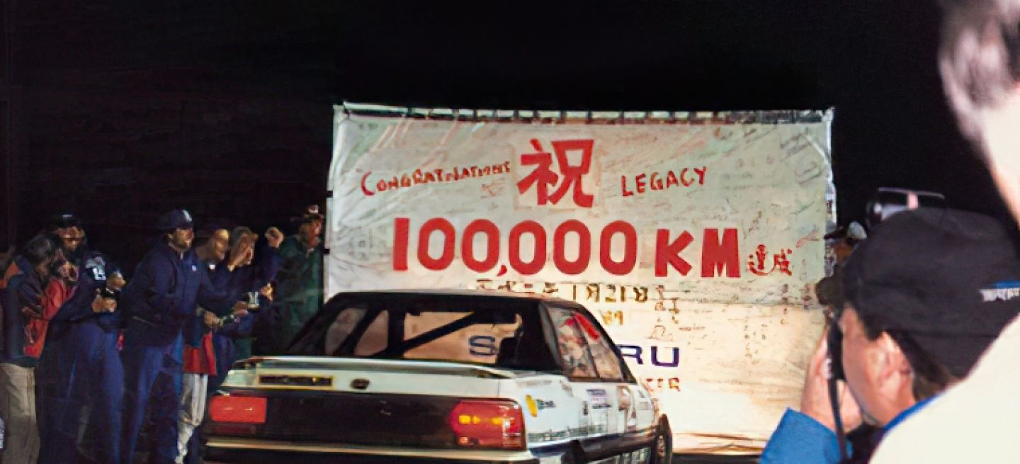 El Subaru más fiable de todos los tiempos celebrando 100,000 km recorridos.