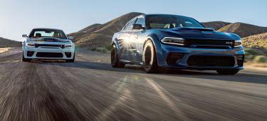 2020 Dodge Charger Scat Pack Widebody (left) And 2020 Dodge Char