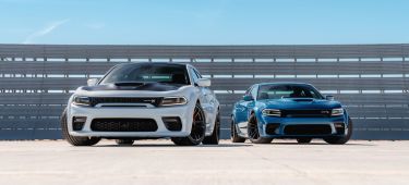 2020 Dodge Charger Scat Pack Widebody (left) And 2020 Dodge Char