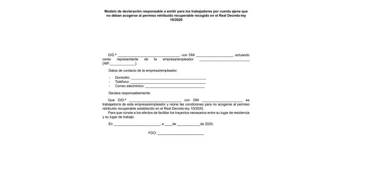 Descarga Este Certificado Si Tienes Que Desplazarte Hasta Un Trabajo Esencial En Estado De Alarma Diariomotor